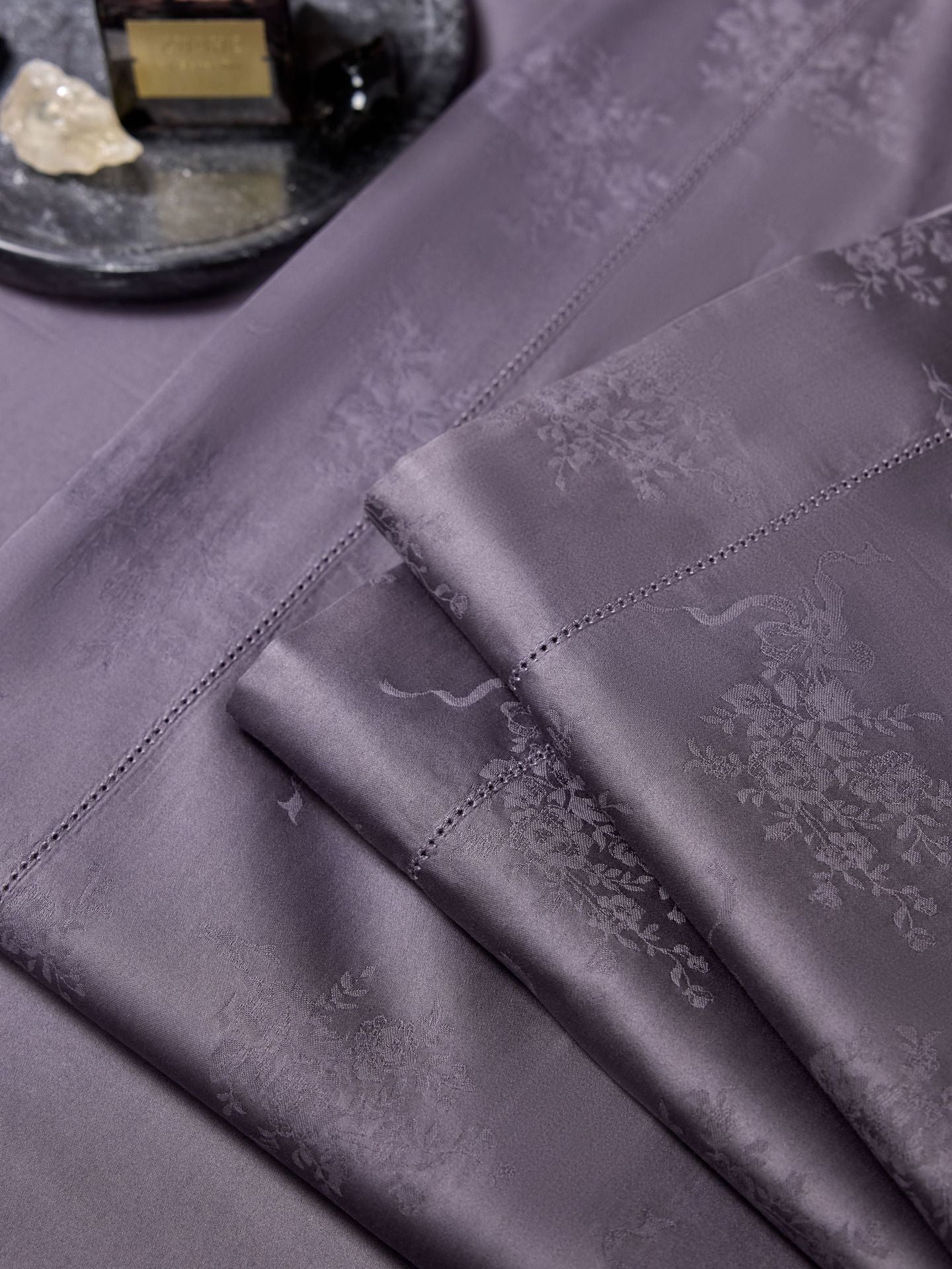 Baumwolle Toffee Baumwolle Jacquard perforierte Prozess vierteiliges Set