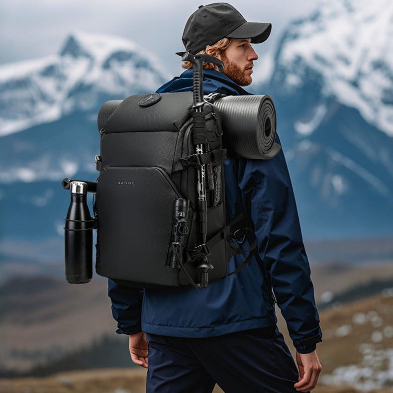 BANGE Outdoor Adventure Backpack Multifunctional Hiking Cycling Backpack Large Capacity Wearable Travel Travel Backpack