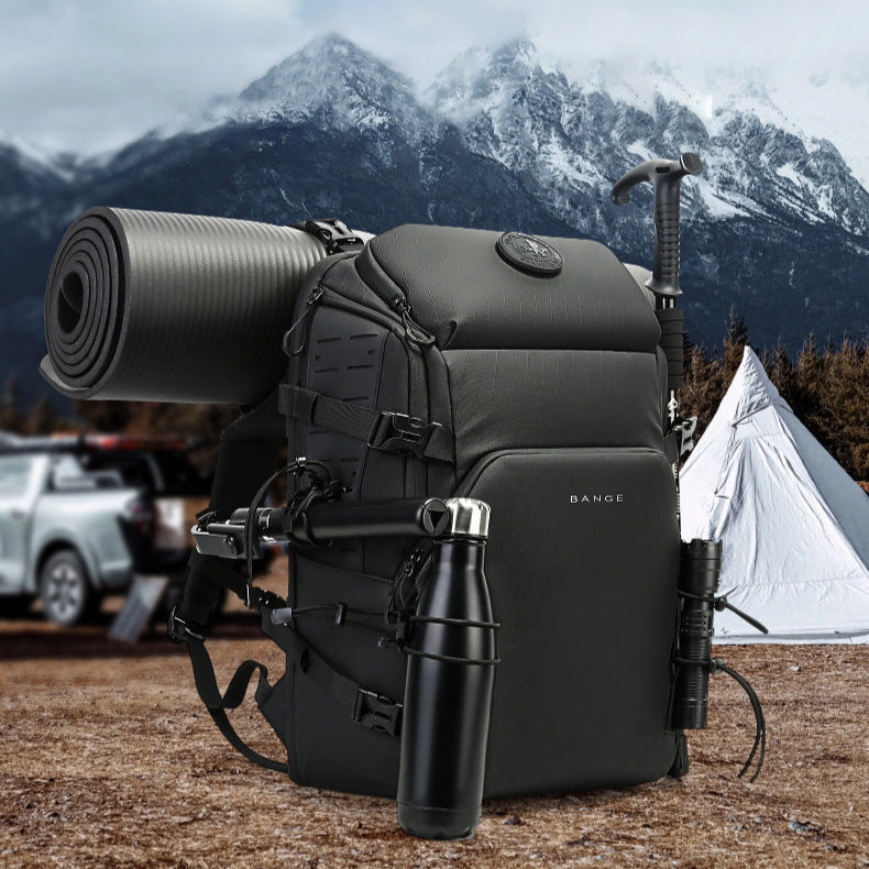 BANGE Outdoor Adventure Backpack Multifunctional Hiking Cycling Backpack Large Capacity Wearable Travel Travel Backpack