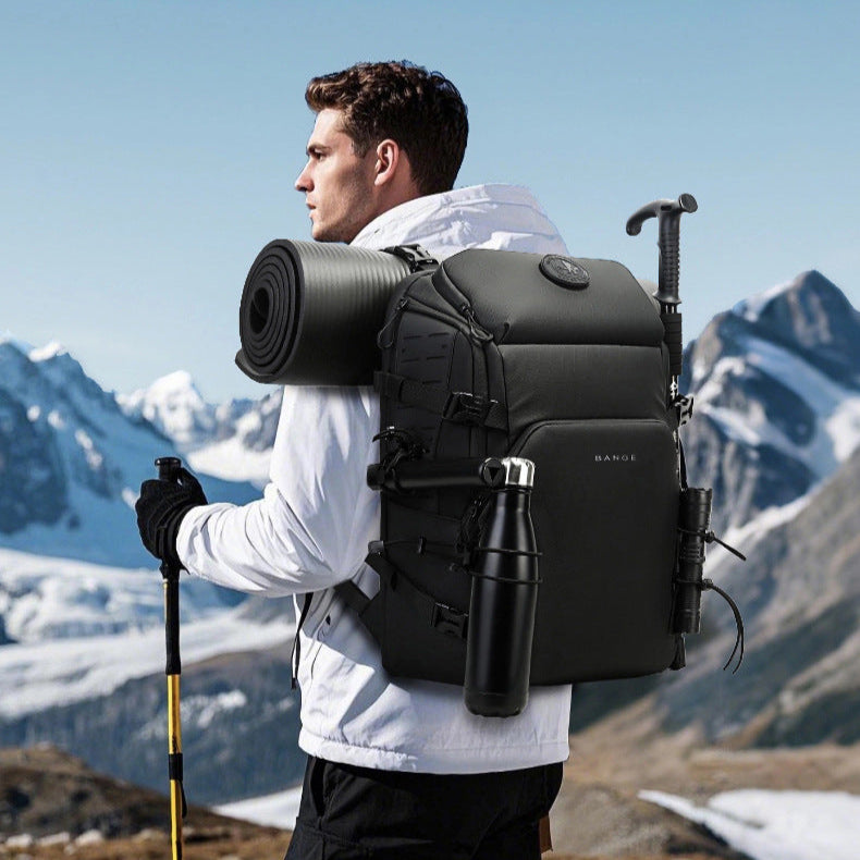 BANGE Outdoor Adventure Backpack Multifunctional Hiking Cycling Backpack Large Capacity Wearable Travel Travel Backpack