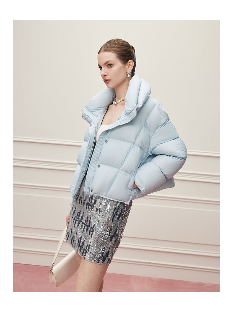 Noire Damen Winter Commuter Vielseitige Stehkragen