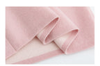 Noire Nieten Perlen Diamant Rosa Wolle Strickpullover