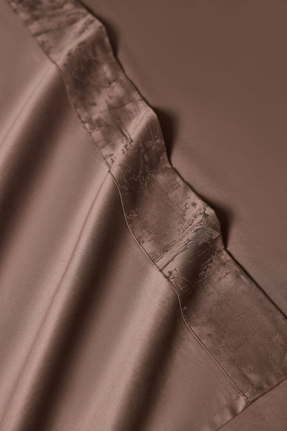 2025 Frühling Baumwolle Toffee Baumwolle Jacquard perforiert vierteiliges Set