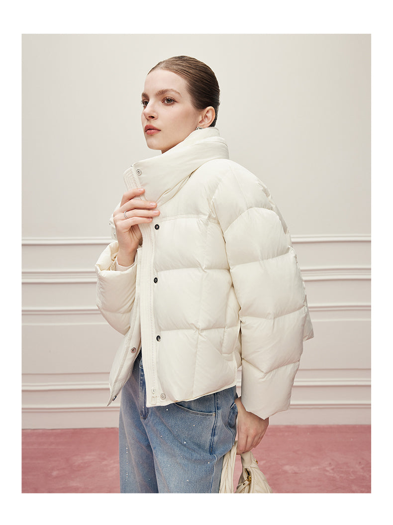 Noire Damen Winter Commuter Vielseitige Stehkragen