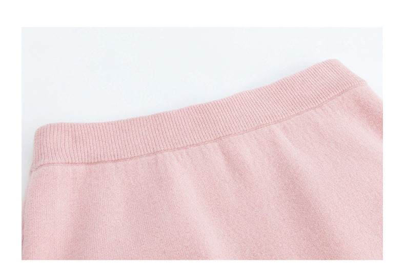 Noire Nieten Perlen Diamant Rosa Wolle Strickpullover