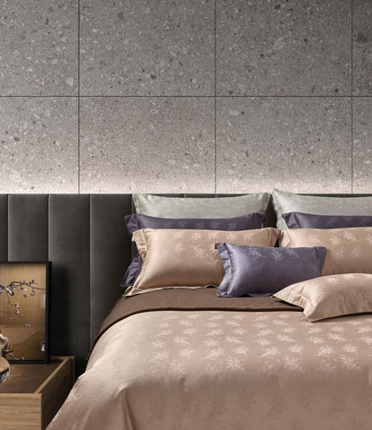 Jacquard perforierte vierteiliges Set