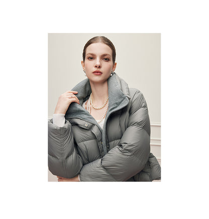 Noire Damen Winter Commuter Vielseitige Stehkragen