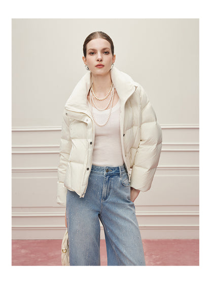 Noire Damen Winter Commuter Vielseitige Stehkragen