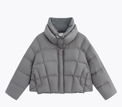 Noire Damen Winter Commuter Vielseitige Stehkragen